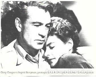 Otros art&iacute;culos de coleccionismo en papel: LAMINA 39699: Gary Cooper e Ingrid Bergman en Por quien doblan las campanas