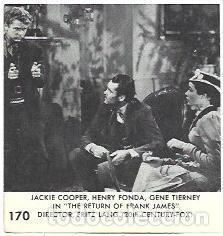 Otros art&iacute;culos de coleccionismo en papel: LAMINA 39903: Henry Fonda en The Return of Frank James