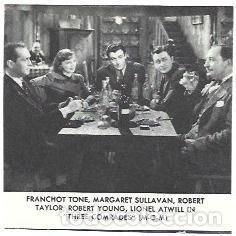 Otros art&iacute;culos de coleccionismo en papel: LAMINA 39892: Robert Taylor en Three Comrades