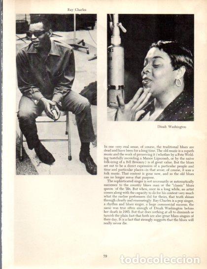 Otros art&iacute;culos de coleccionismo en papel: LAMINA V50266: Ray Charles and Dinah Washington - Orrin Keepnews