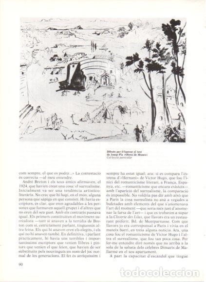 Otros art&iacute;culos de coleccionismo en papel: LAMINA V50215: S. Dali. Dibuix per il&middot;lustrar el text de Josep Pla Obres de Museu