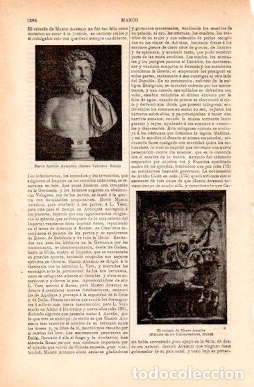 Otros art&iacute;culos de coleccionismo en papel: LAMINA V50037: Busto de Marco Aurelio, Museo Vaticano - Varios