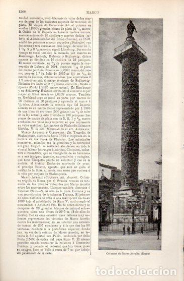 Otros art&iacute;culos de coleccionismo en papel: LAMINA V50038: Columna de Marco Aurelio en Roma - Varios