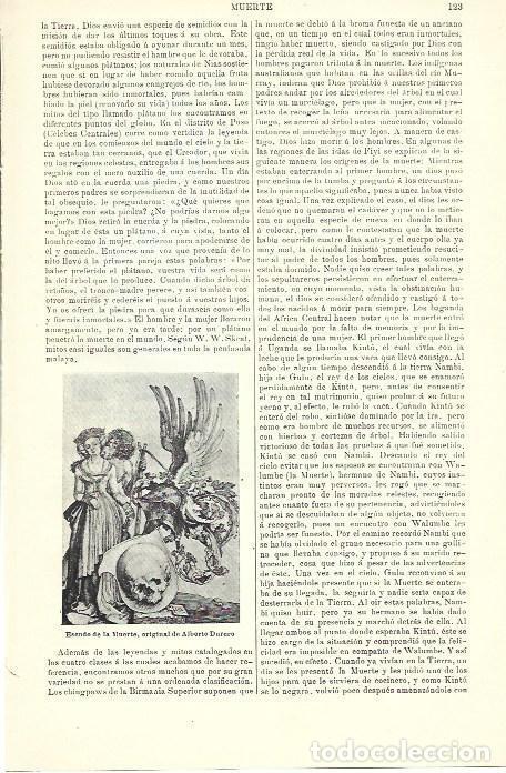 Collectionnisme Papier divers: LAMINA ESPASA 39875: Esendo de la muerte, por Durero - Varios