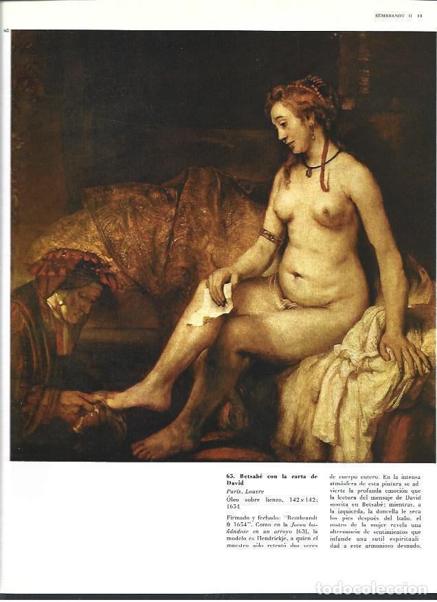 Sammelleidenschaft Andere Papierartikel: LAMINA 40429: Betsabe con la carta de David, por Rembrandt - Varios