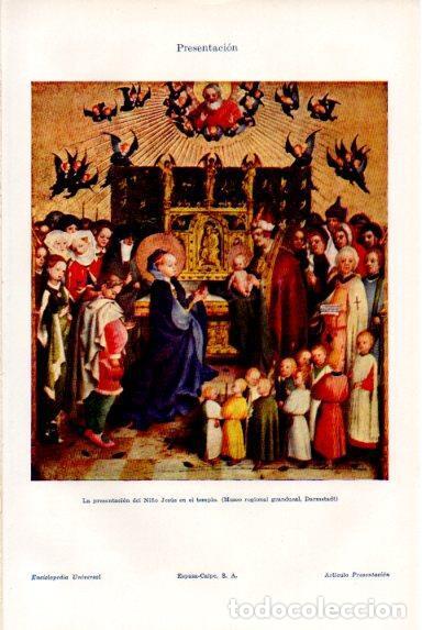 Otros art&iacute;culos de coleccionismo en papel: LAMINA V50803: Presentacion del Ni&ntilde;o Jesus, Museo granducal de Darmstadt - Varios