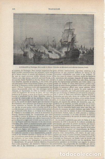 Paper Collecting Others: LAMINA ESPASA PV50687: El Redoutable en Trafalgar por Meyer - Varios