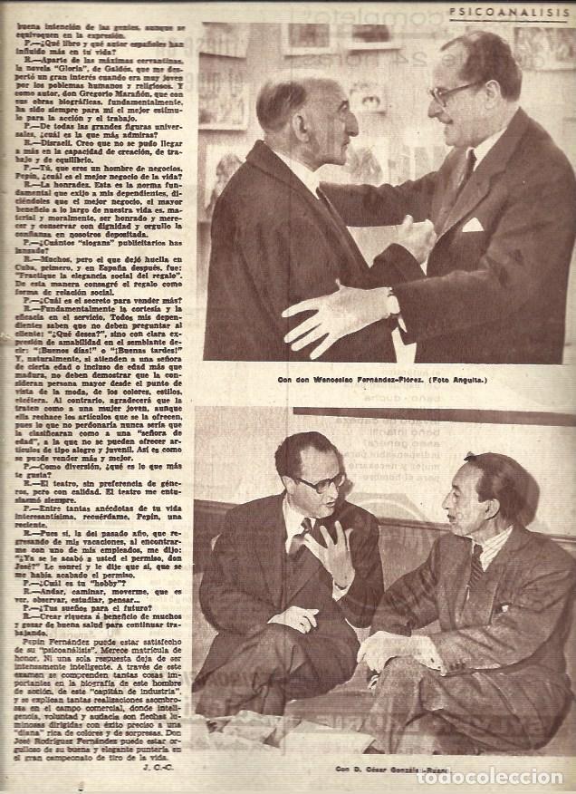 Otros art&iacute;culos de coleccionismo en papel: LAMINA 41005: Pepin Fernandez con Wesceslao Fernandez y con Cesar Gonzalez Ruano - VVAA