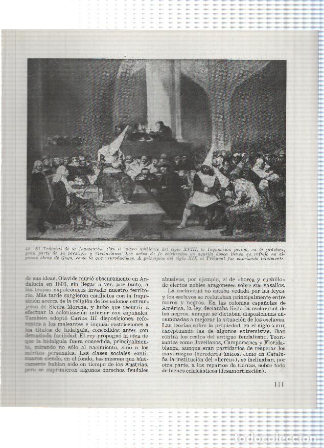 Otros art&iacute;culos de coleccionismo en papel: Lamina: El tribunal de la Inquisicion