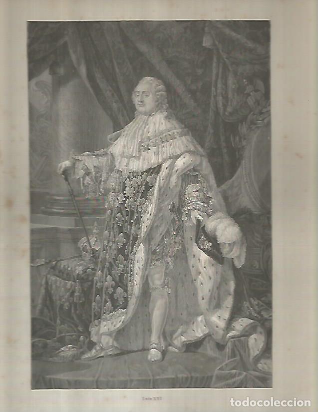 Otros art&iacute;culos de coleccionismo en papel: LAMINA 9619: Luis XVI de Francia - Varios