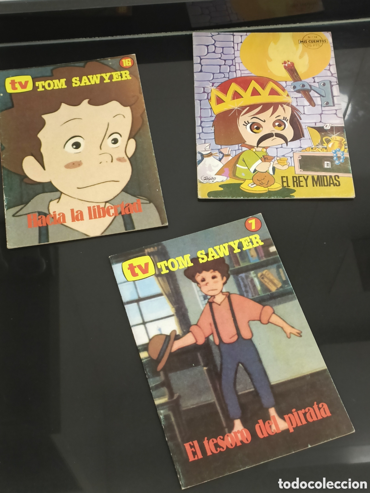 Otros Art&iacute;culos de Coleccionismo en Papel: Vintage Tres libros infantiles Tom Sawyer y Rey Midas