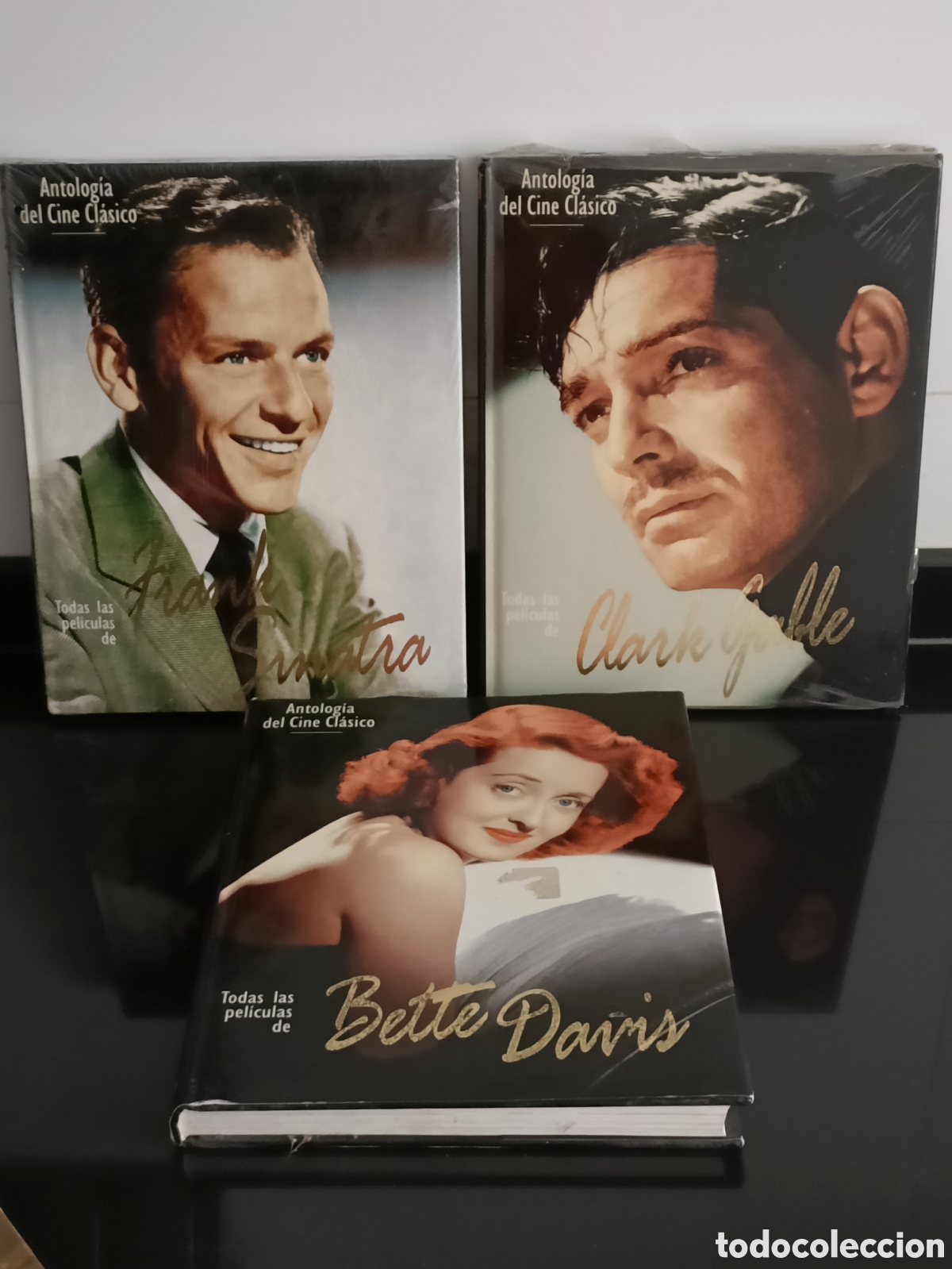 Otros Art&iacute;culos de Coleccionismo en Papel: 3 tomos colecci&oacute;n &rdquo;Cl&aacute;sicos del Cine&rdquo; Frank Sinatra, Bette Davis y Clark Gable