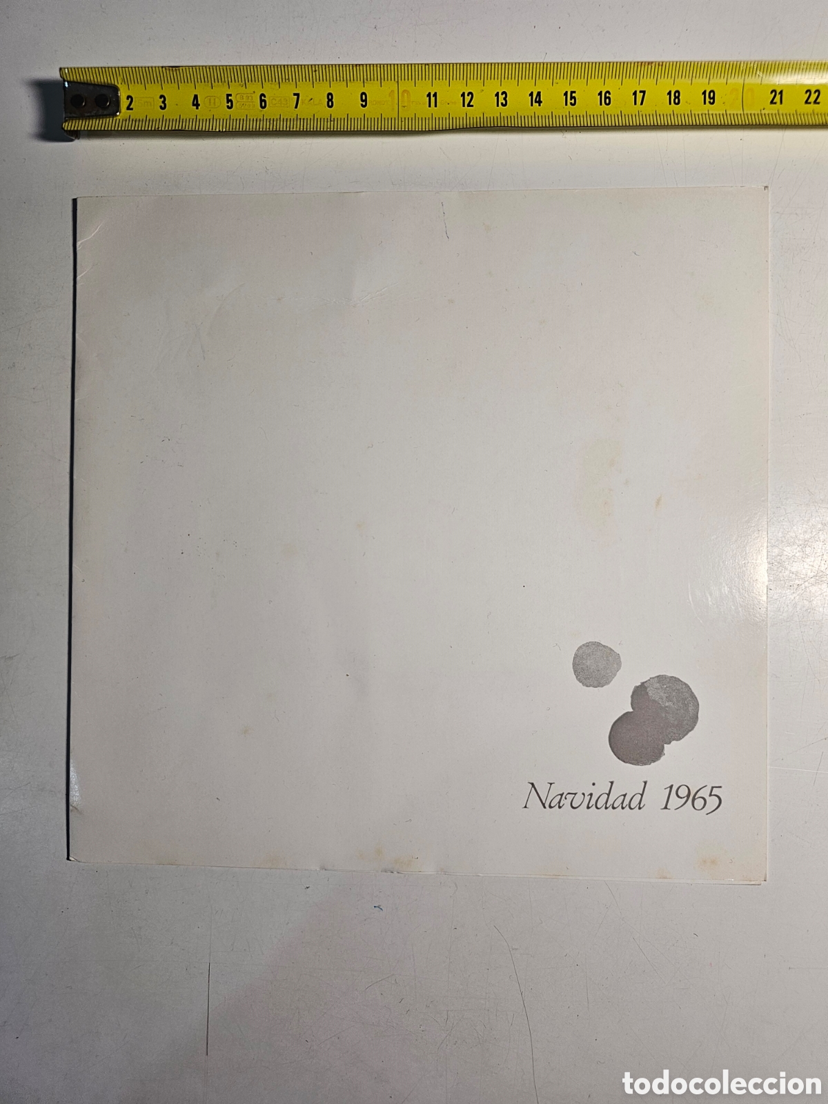 Otros Art&iacute;culos de Coleccionismo en Papel: Tarjeta de felicitaci&oacute;n de Navidad grande de Pintura Bruguer, Miguel Estragu&eacute;s 1965 Costa Padr&oacute;