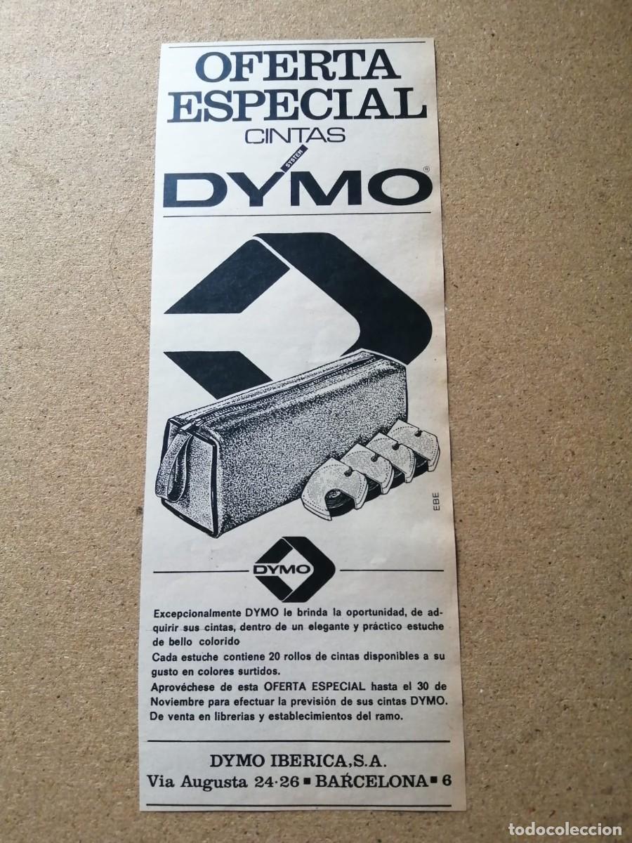 Otros Art&iacute;culos de Coleccionismo en Papel: ANUNCIO CINTAS DYMO.