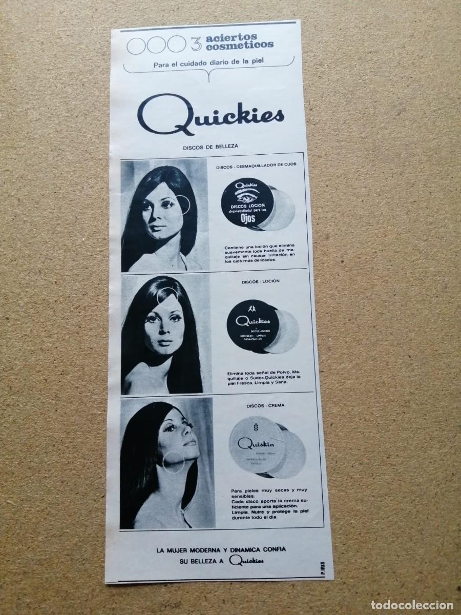 Otros Art&iacute;culos de Coleccionismo en Papel: ANUNCIO DISCOS DE BELLEZA QUICKIES