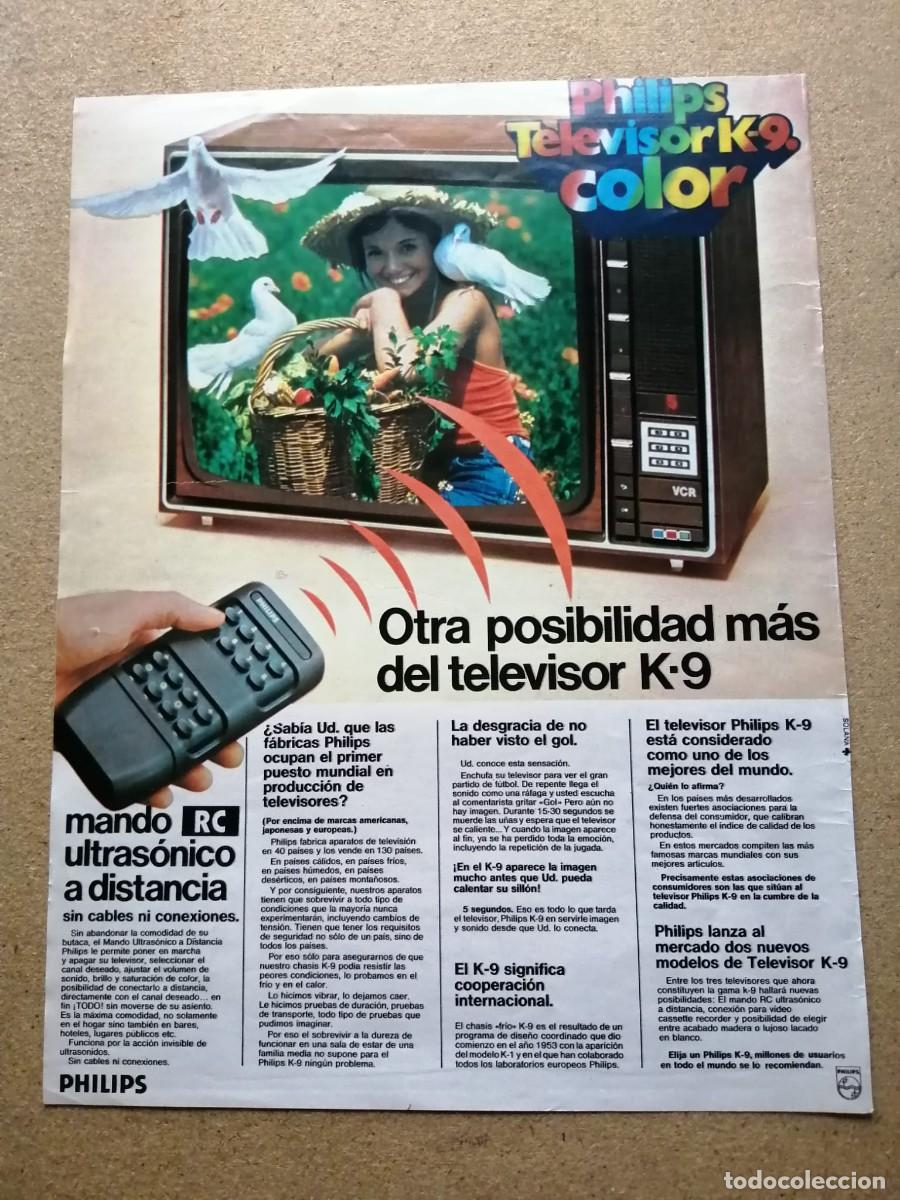 Otros Art&iacute;culos de Coleccionismo en Papel: ANUNCIO. TELEVISOR COLOR PHILIPS K9