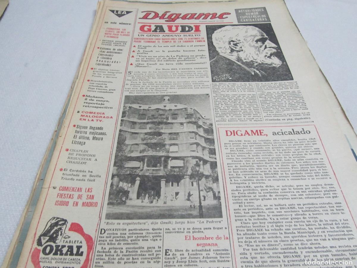 Otros Art&iacute;culos de Coleccionismo en Papel: ANTONI GAUDI, ARTICULO DE PRENSA A&Ntilde;O 1962