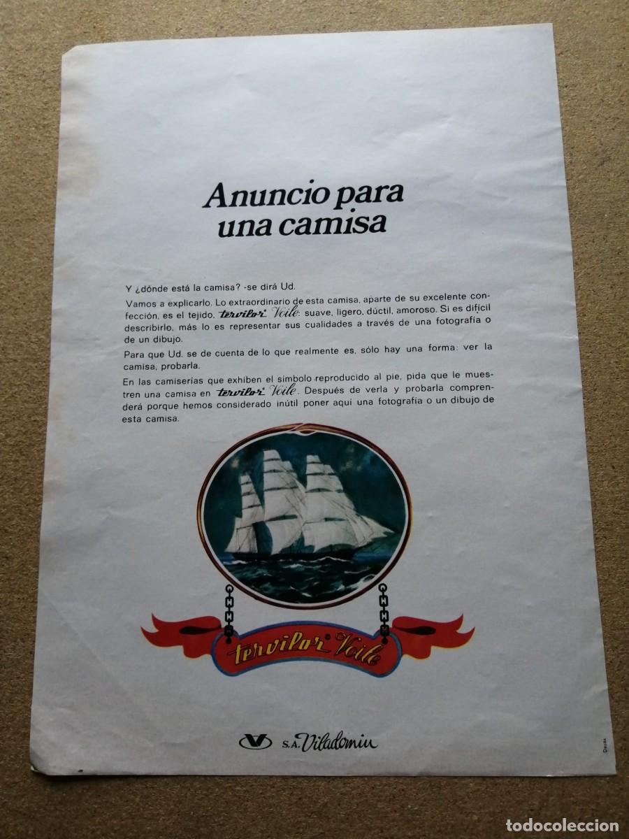Otros Art&iacute;culos de Coleccionismo en Papel: ANUNCIO. TERVILOR...
