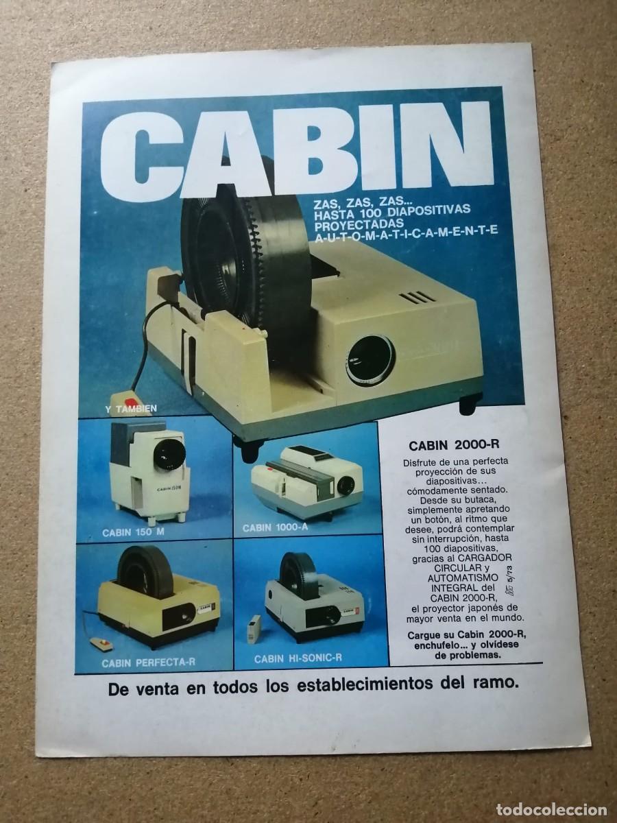Otros Art&iacute;culos de Coleccionismo en Papel: ANUNCIO. PROYECTOR DIAPOSITIVAS CABIN