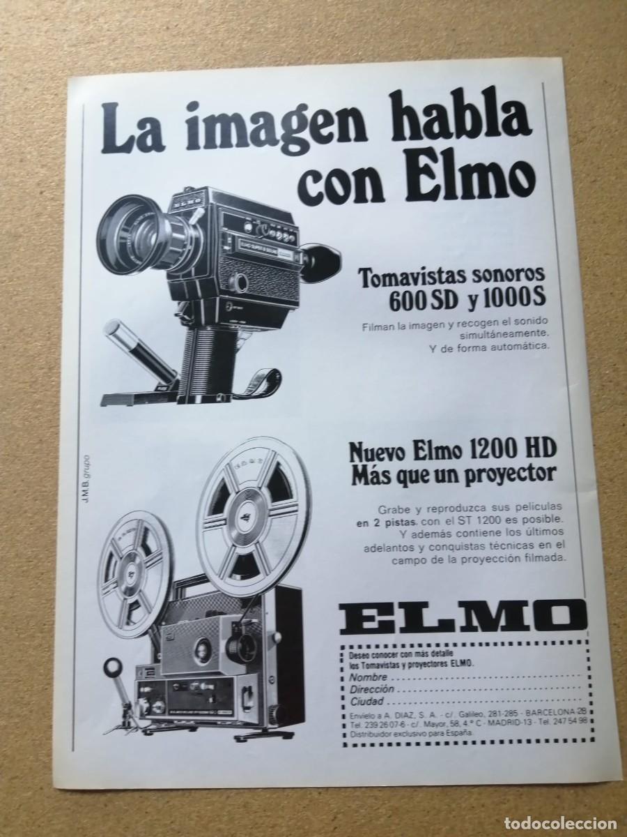 Otros Art&iacute;culos de Coleccionismo en Papel: ANUNCIO. TOMAVISTAS SONOROS Y PROYECTORES ELMO