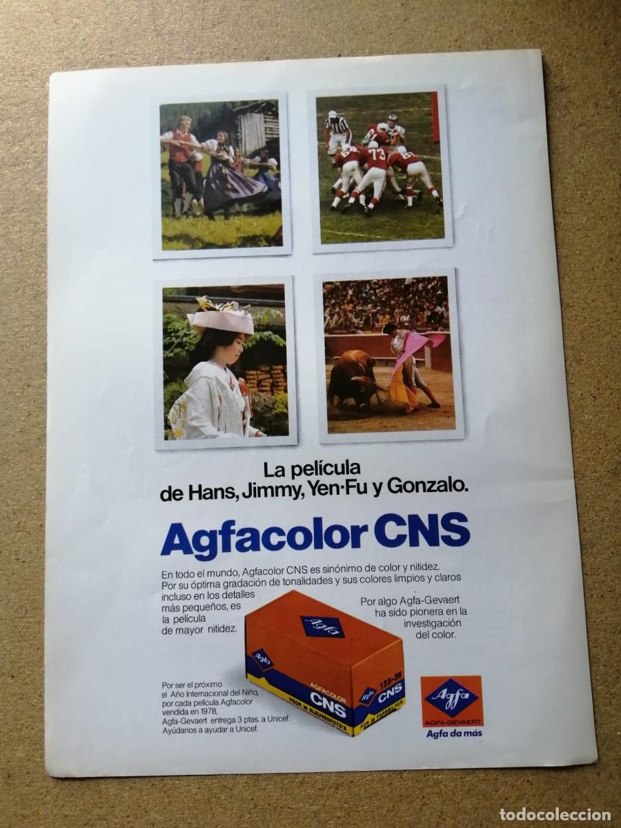 Otros Art&iacute;culos de Coleccionismo en Papel: ANUNCIO. PELICULA FOTOGRAFICA AGFACOLOR CNS