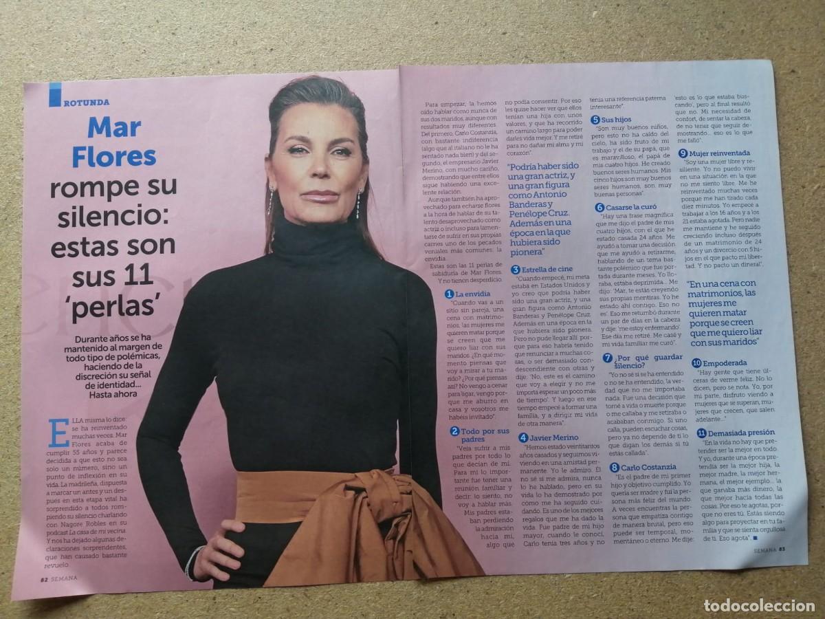 Otros Art&iacute;culos de Coleccionismo en Papel: REPORTAJE. MAR FLORES ROMPE SU SILENCIO