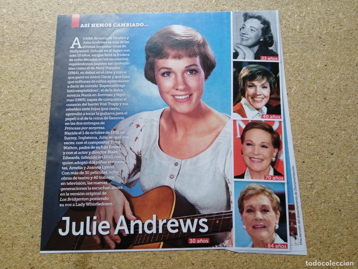 Otros Art&iacute;culos de Coleccionismo en Papel: RECORTE DE PRENSA. JULIE ANDREWS... ASI HEMOS CAMBIADO