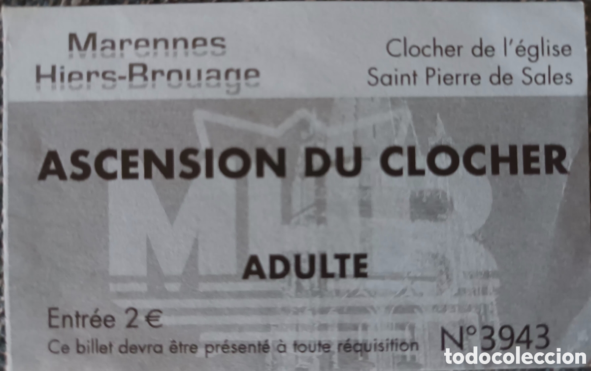 Otros Art&iacute;culos de Coleccionismo en Papel: ENTRADA ASCENSI&Oacute;N CAMPANARIO S. PEDRO DE SALES