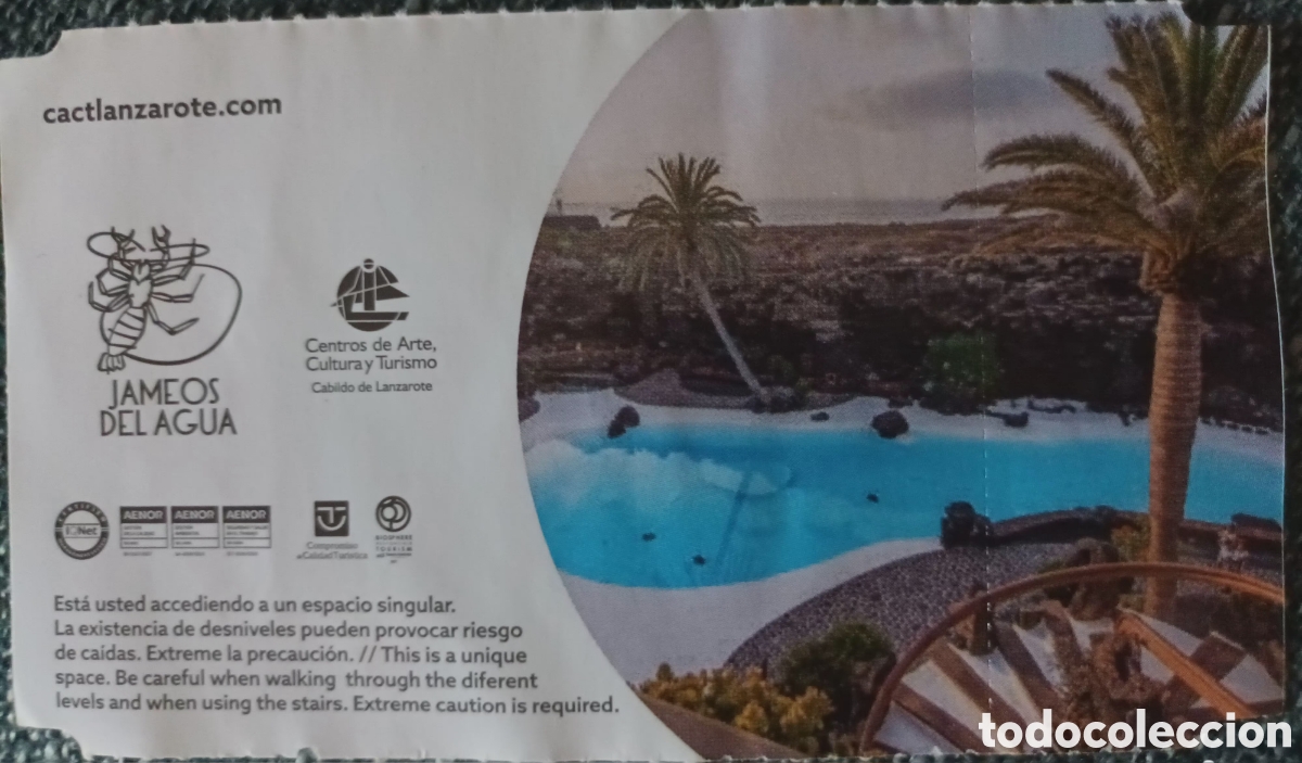 Otros Art&iacute;culos de Coleccionismo en Papel: ENTRADA DE LOS JAMEOS DEL AGUA