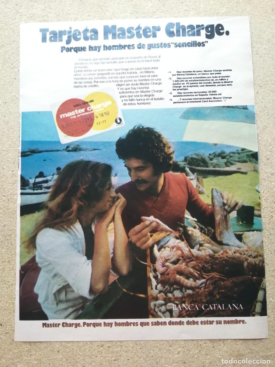Otros Art&iacute;culos de Coleccionismo en Papel: ANUNCIO. TARJETA CREDITO MASTER CHARGE