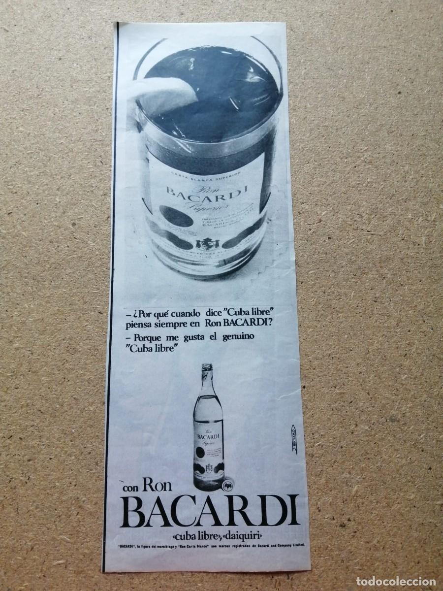 Otros Art&iacute;culos de Coleccionismo en Papel: ANUNCIO. RON BACARDI CUBA LIBRE