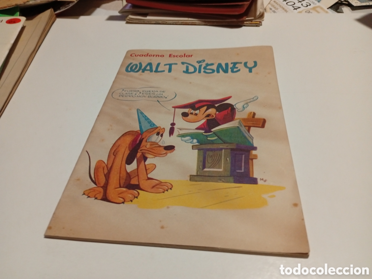 Otros Art&iacute;culos de Coleccionismo en Papel: Cuaderno Escolar Walt Disney, Mickey, Pluto, Bambi