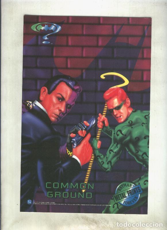 Otros art&iacute;culos de coleccionismo en papel: Lamina plastificada de Batman Forever: metal Prints:Common Ground - Varios