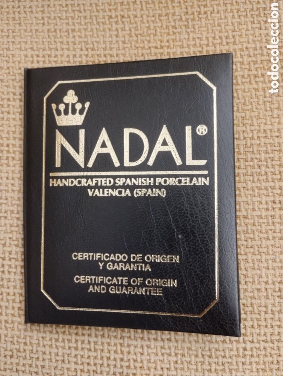 Otros Art&iacute;culos de Coleccionismo en Papel: Certificado de origen y garant&iacute;a Figura Nadal