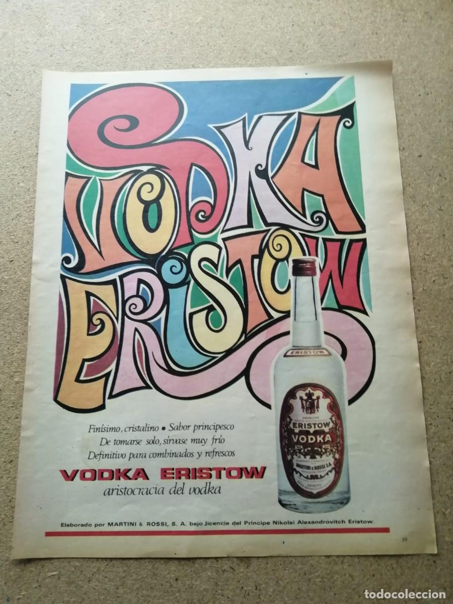 Otros Art&iacute;culos de Coleccionismo en Papel: ANUNCIO. VODKA ERISTOW