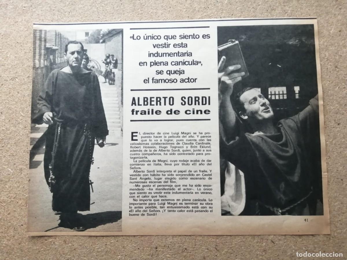 Otros Art&iacute;culos de Coleccionismo en Papel: REPORTAJE. ALBERTO SORDI EN EL RODAJE DE &rdquo;EL PODER NO PERDONA&rdquo;