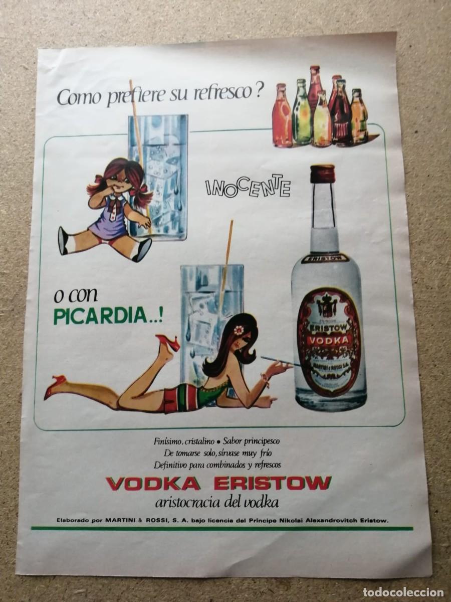 Otros Art&iacute;culos de Coleccionismo en Papel: ANUNCIO. VODKA ERISTOW