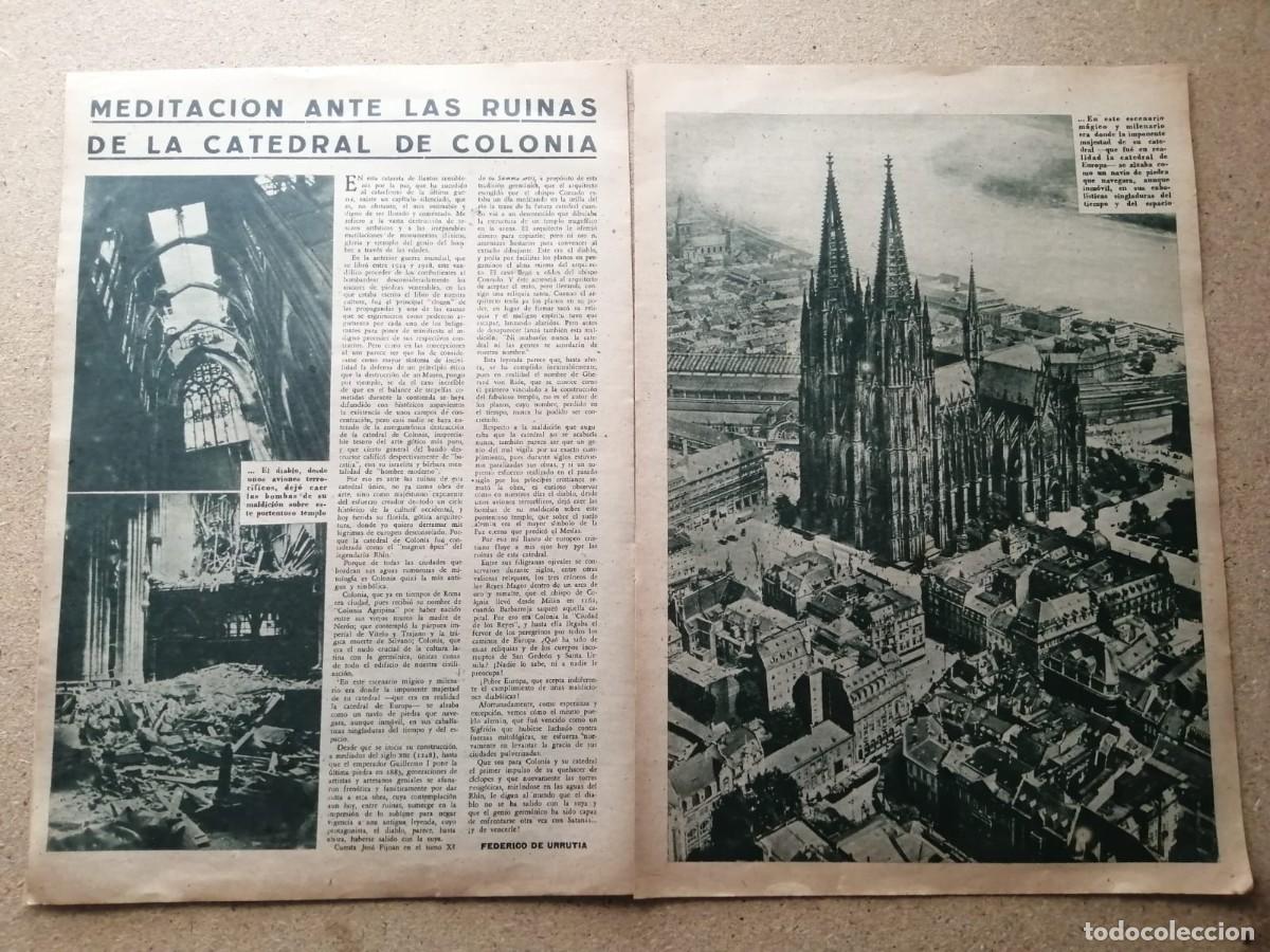 Otros Art&iacute;culos de Coleccionismo en Papel: REPORTAJE. MEDITACION EN LAS RUINAS DE LA CATEDRAL DE COLONIA
