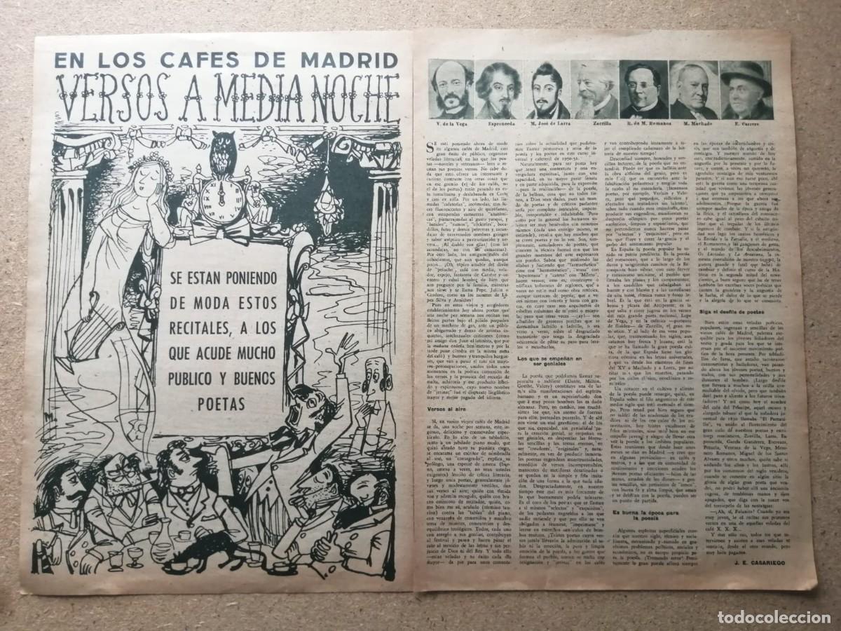 Otros Art&iacute;culos de Coleccionismo en Papel: REPORTAJE. EN LOS CAFES DE MADRID, VERSOS A MEDIANOCHE