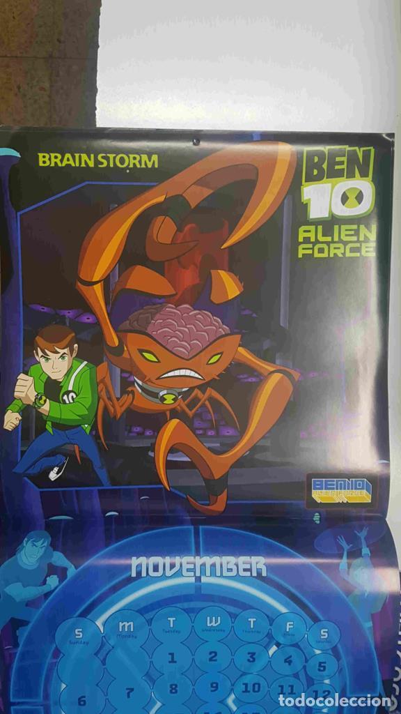 Otros art&iacute;culos de coleccionismo en papel: Calendario / Kalender / Calendrier / Calendar: 2011 : Ben 10 Alien Force - lamina 11, Brain Storm -