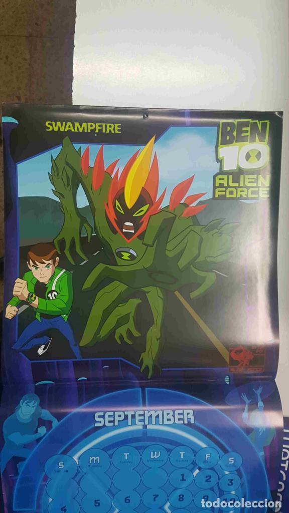 Otros art&iacute;culos de coleccionismo en papel: Calendario / Kalender / Calendrier / Calendar: 2011 : Ben 10 Alien Force - lamina 09, Swampfire - va