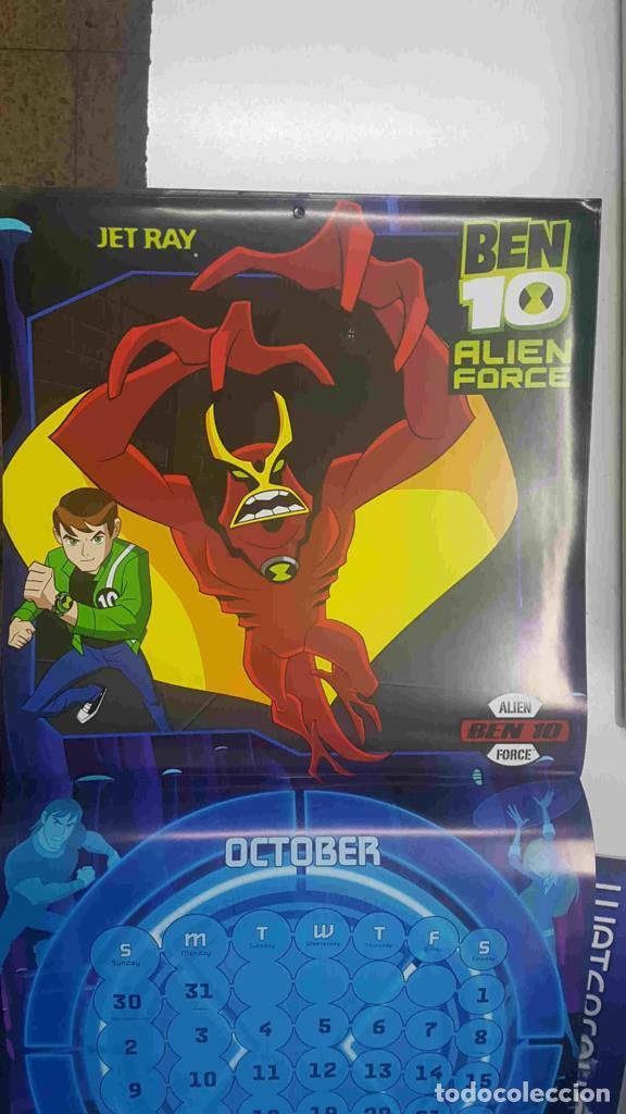 Otros art&iacute;culos de coleccionismo en papel: Calendario / Kalender / Calendrier / Calendar: 2011 : Ben 10 Alien Force - lamina 10, Jet Ray - vari