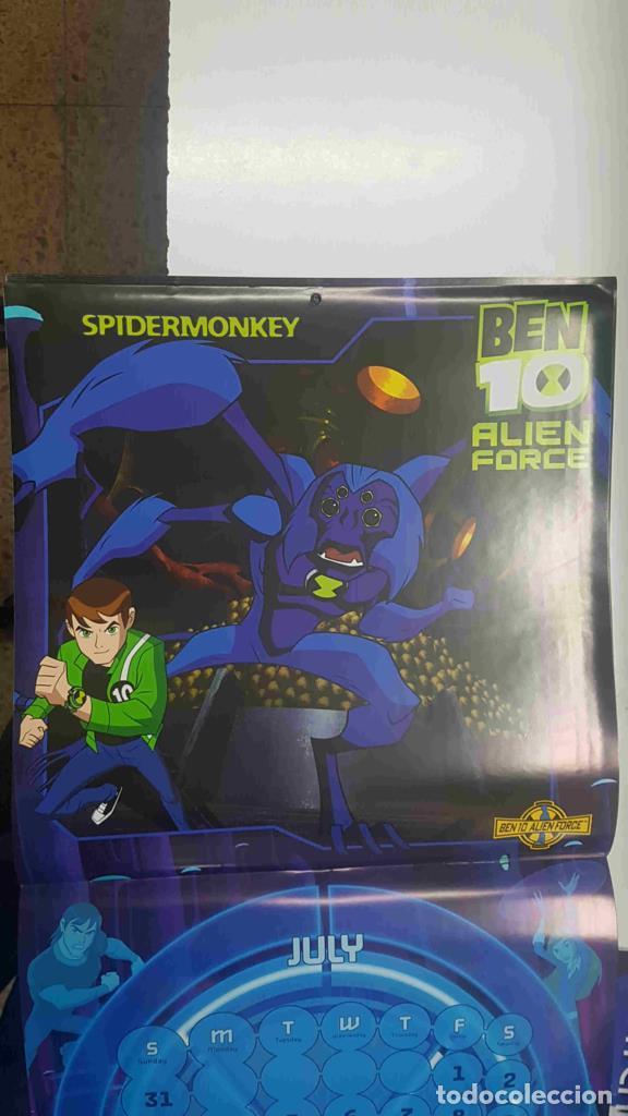 Otros art&iacute;culos de coleccionismo en papel: Calendario / Kalender / Calendrier / Calendar: 2011 : Ben 10 Alien Force - lamina 07, Spidermonkey -