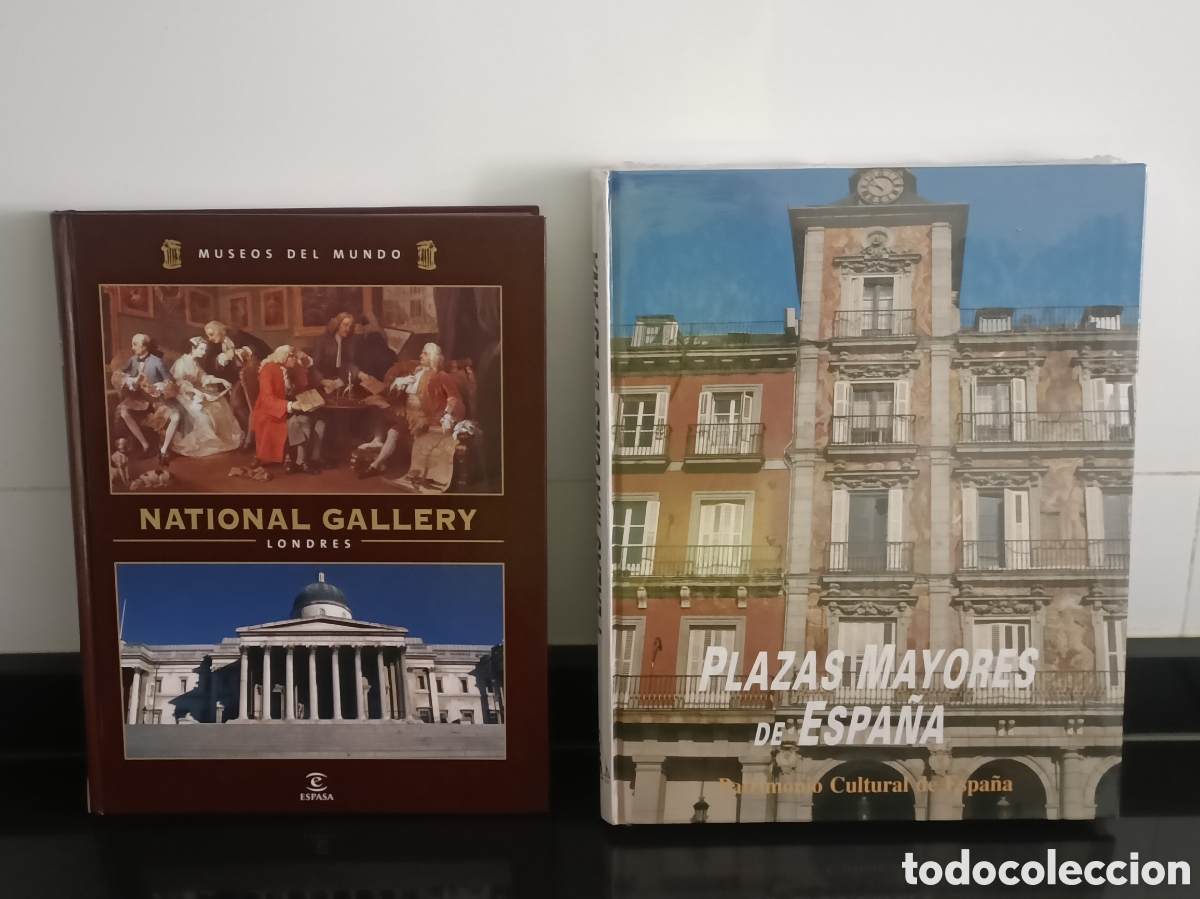 Otros Art&iacute;culos de Coleccionismo en Papel: Lote 2 libros arte y cultura plazas mayores Espa&ntilde;a y National Gallery london