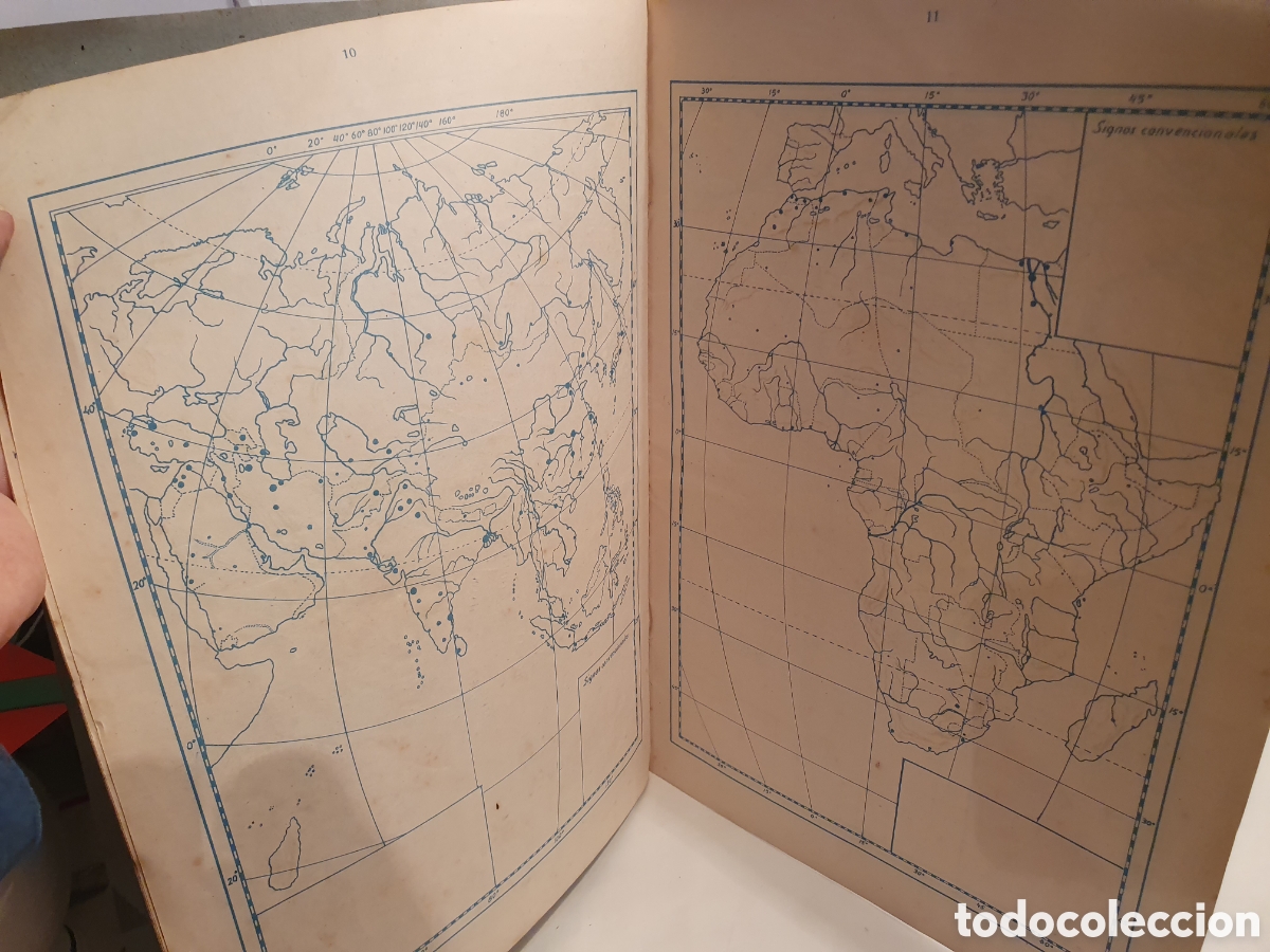 Otros Art&iacute;culos de Coleccionismo en Papel: ALBUM DE EJERCICOS PRACTICOS DE GEOGRAFIA GENERAL. JUSTINIANO GARC&Iacute;A PRADO. LOGRO&Ntilde;O 1947.