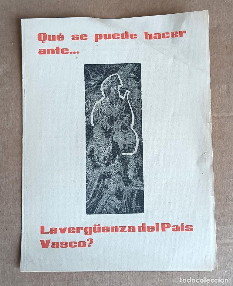 Otros Art&iacute;culos de Coleccionismo en Papel: Qu&eacute; se puede hacer ante &hellip;&hellip; La verg&uuml;enza del Pa&iacute;s Vasco Bolet&iacute;n de suscripci&oacute;n a la revista txistular