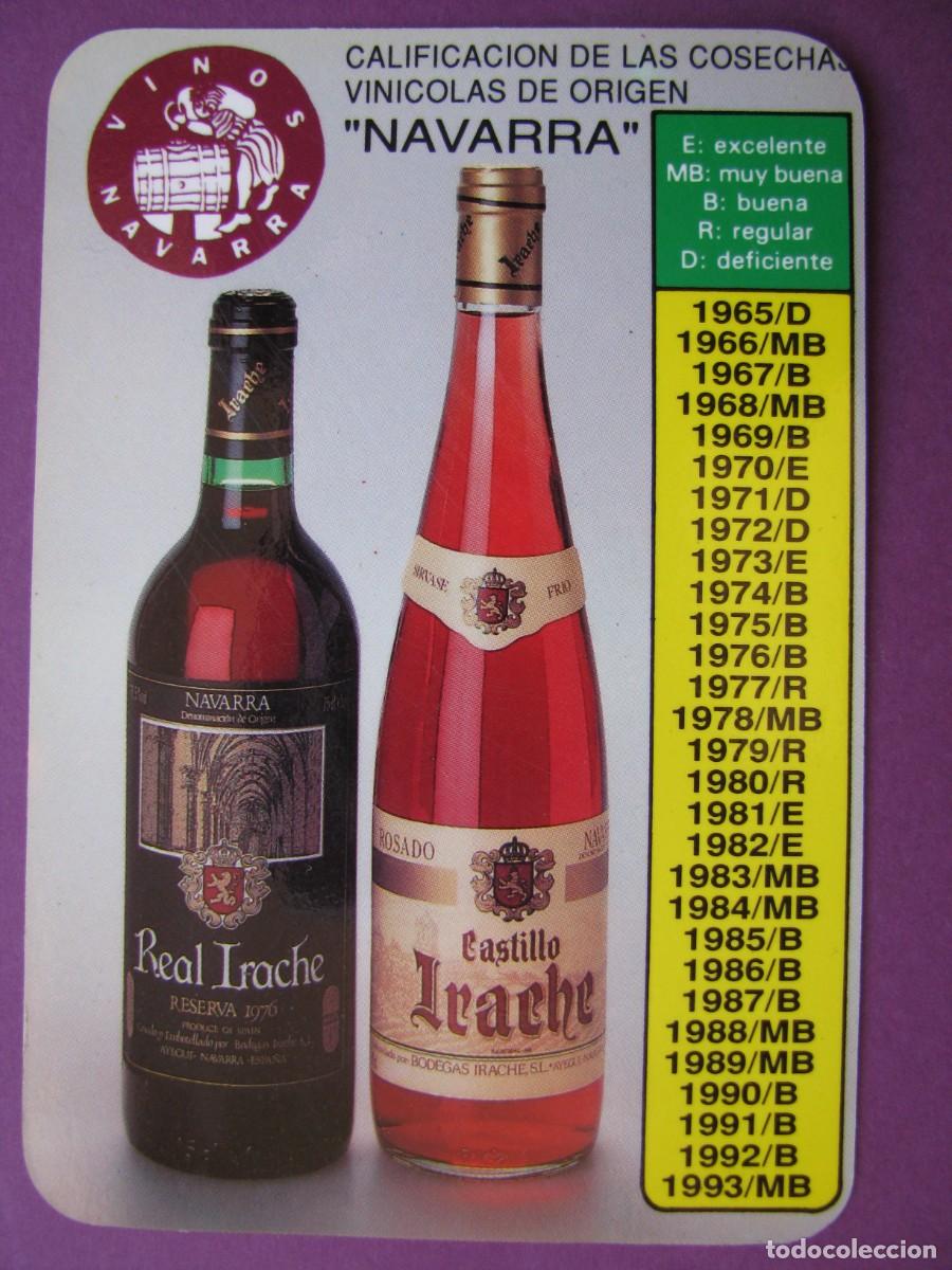 Otros Art&iacute;culos de Coleccionismo en Papel: TARJETA, PUBLICIDAD. VINOS DE NAVARRA. BODEGAS IRACHE. GUIA PRACTICA