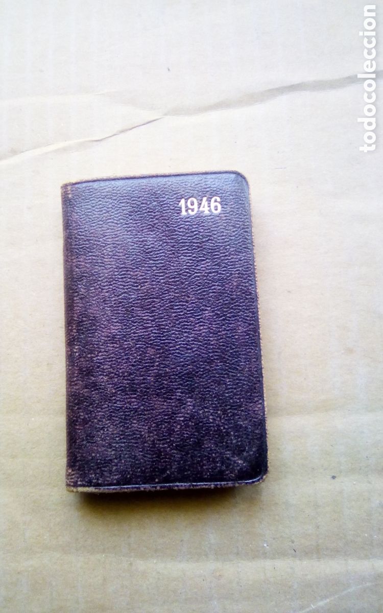 Otros Art&iacute;culos de Coleccionismo en Papel: Peque&ntilde;a agenda personal de 1946. Con curiosas anotaciones. Mide 6x9 cm.
