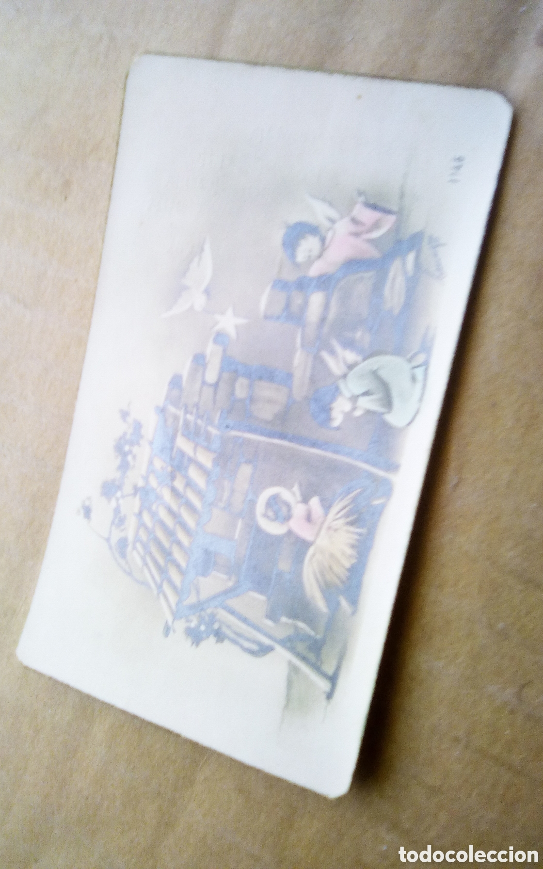 Otros Art&iacute;culos de Coleccionismo en Papel: Estampita recordatorio primera comuni&oacute;n. A&ntilde;o 1953. Requena.