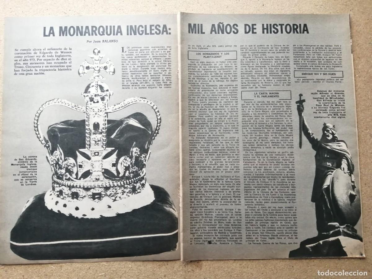 Otros Art&iacute;culos de Coleccionismo en Papel: REPORTAJE. LA MONARQUIA INGLESA, MIL A&Ntilde;OS DE HISTORIA